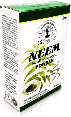

3G organic Neem Powder 100% organic Anti Acne Anti Dandruff Pack(100 g)