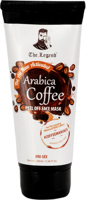 

The Legend All New Activated Arabica Coffee Peel off Face Mask 100g - Detoxifies Skin - Removes Tan -Skin Brightening - Removes Black Heads, Pores, Acne, Dead skin cells- Firms & Tightens skin - Oil Control - Cooling Effect - Unisex(100 g)