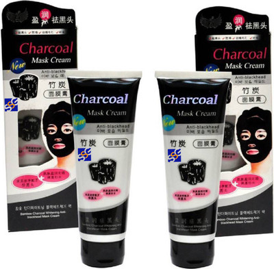 

SSG HIGH QUALITY ANTI-BLACKHEAD OIL-CONTROL BAMBOO CHARCOAL MASK CREAM FOR ALL SKIN TONE (Pack of 2) (260 g)(130 g)