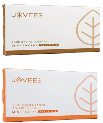 

Jovees Anti Pigmentation and Blemishes, & Fairness and Glow , Mini Facial Value Kit. 126 g(Set of 2)