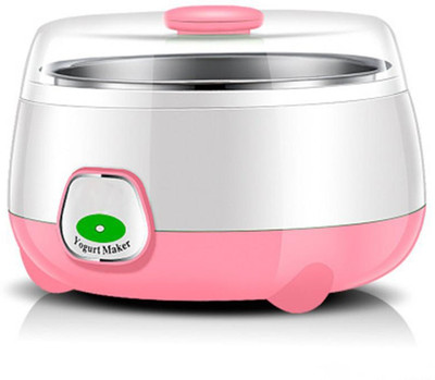 HSR Plastic and Stainless Steel 1L Automatic Yogurt Maker Yogurt Maker(Pink)