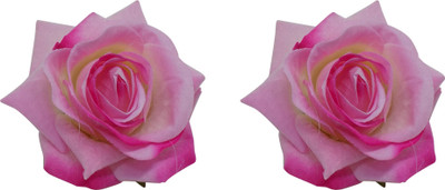 

Prime Fashionable Rose Flowers Hair Clips, Hair Accessories For Bridal, Set Of 2, Pack Of 1 Hair Clip(Pink)