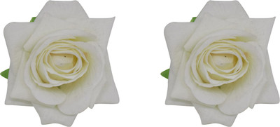 

Prime Rose Flower Hair Clip For Women And Girls, Flower Hair Accessories, Set Of 2, Pack of 1 Hair Clip(White)