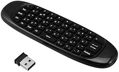 

Eware Air Mouse USB Universal Remote Control 2.4Ghz Wireless Mini Keyboard Wired USB Gaming Keyboard(Black)