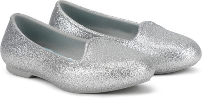 

Crocs Girls Slip on Ballerinas(Silver