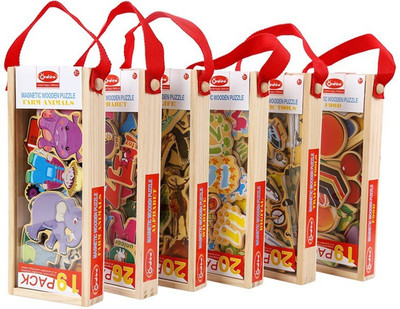 

Assemble Children's earlyy education cartoon wooden digital drawing board affixed alphabet Magnetic sticker(Multicolor)