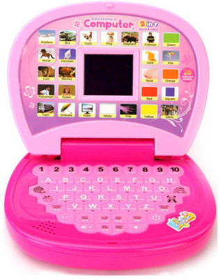 

Exaltedcollection Educational Learning Laptop Notebook With LED Display and Music for kids(Multicolor)