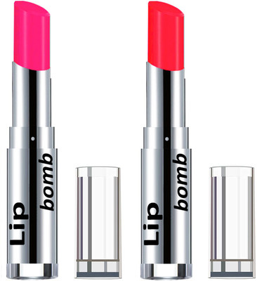

Color Fever Creamy Matte Lipstick(Set Of 2 pcs)27-28(Neon Pink, Neon Orange)