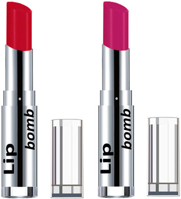 

Color Fever Creamy Matte Lipstick(Set Of 2 pcs)11-14(Red, Pink)