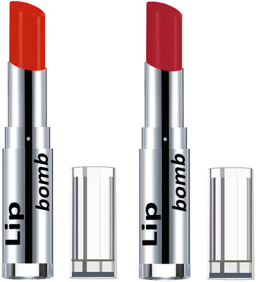 

Color Fever Creamy Matte Lipstick(Set Of 2 pcs)18-22(Orange, Dark Red)