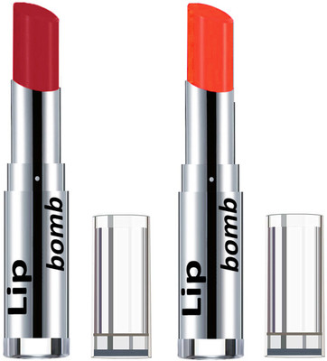 

Color Fever Creamy Matte Lipstick(Set Of 2 pcs)22-29(Dark Red, Neon Orange)