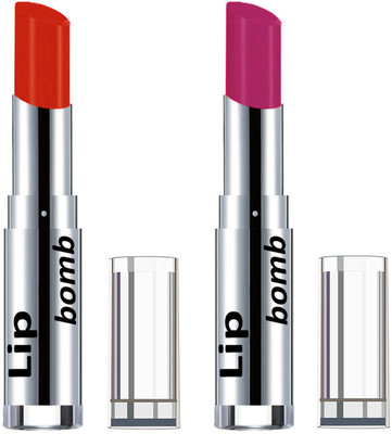 

Color Fever Creamy Matte Lipstick(Set Of 2 pcs)18-20(Orange, Plum)