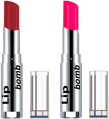 

Color Fever Creamy Matte Lipstick(Set Of 2 pcs)21-26(Maroon, Neon Pink)