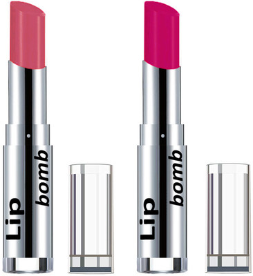 

Color Fever Creamy Matte Lipstick(Set Of 2 pcs)09-25(Peach, Magenta)