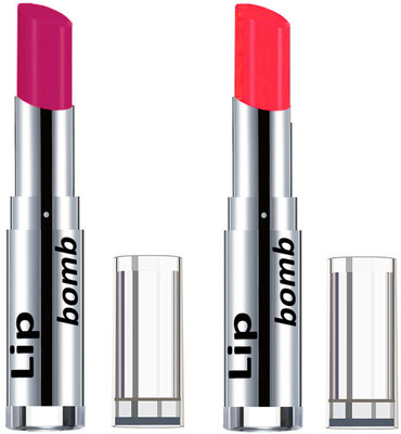 

Color Fever Creamy Matte Lipstick(Set Of 2 pcs)14-30(Pink, Neon Orange)