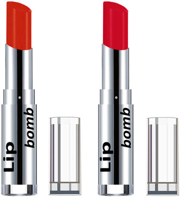 

Color Fever Creamy Matte Lipstick(Set Of 2 pcs)18-23(Orange, Red)