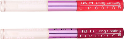 

Color Fever Non-stick Cup Waterproof colorstay all day Long Lasting Durable Matte Liquid Lipstick Beauty Lip Gloss,Fashionable Colors Long Lasting Lipsticks(Set of 2 ) 2 IN 1 30-40(Peach, Cardinal)