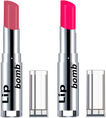 

Color Fever Creamy Matte Lipstick(Set Of 2 pcs)09-26(Peach, Neon Pink)