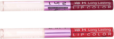 

Color Fever Non-stick Cup Waterproof colorstay all day Long Lasting Durable Matte Liquid Lipstick Beauty Lip Gloss,Fashionable Colors Long Lasting Lipsticks(Set of 2 ) 2 IN 1 35-37(Brown, Nude)