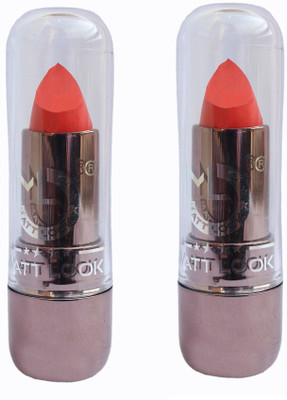 

Mattlook Matte Orange Lipstick(Orange)