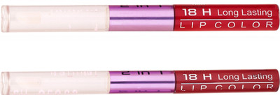 

Color Fever Non-stick Cup Waterproof colorstay all day Long Lasting Durable Matte Liquid Lipstick Beauty Lip Gloss,Fashionable Colors Long Lasting Lipsticks(Set of 2 ) 2 IN 1 29-39(Red, Nude)