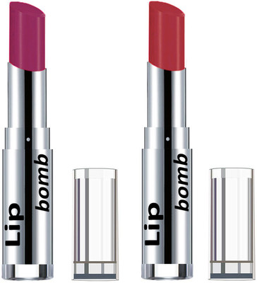 

Color Fever Creamy Matte Lipstick(Set Of 2 pcs)12-19(Purple, Brick Orange)