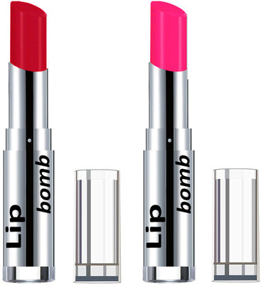 

Color Fever Creamy Matte Lipstick(Set Of 2 pcs)11-27(Red, Neon Pink)