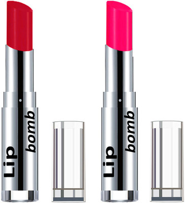 

Color Fever Creamy Matte Lipstick(Set Of 2 pcs)11-26(Red, Neon Pink)