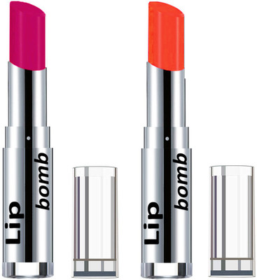 

Color Fever Creamy Matte Lipstick(Set Of 2 pcs)25-29(Magenta, Neon Orange)