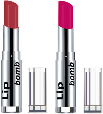 

Color Fever Creamy Matte Lipstick(Set Of 2 pcs)19-25(Brick Orange, Magenta)