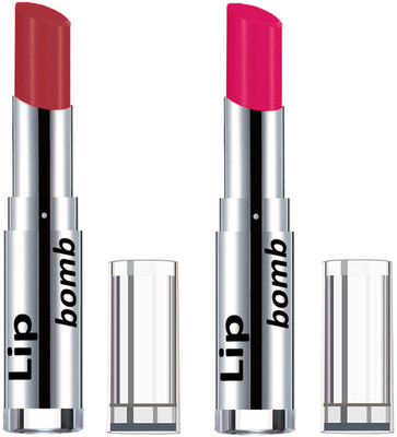 

Color Fever Creamy Matte Lipstick(Set Of 2 pcs)19-24(Brick Orange, Pink)