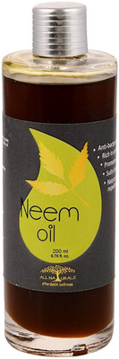 

All Naturals Neem Oil 200ml - Cold Pressed (Madhya Pradesh) Pure & Undiluted for Dry Skin, Mosquito-repellent, Anti-dandruff, Anti-bacterial, Anti-fungal & Pet Care(200 ml)