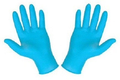 

Stylewell Pack Of 5 Pair Disposable Waterproof Blue Color Tear Resistance Industrial Surgical Rubber Examination Gloves(Pack of 10)