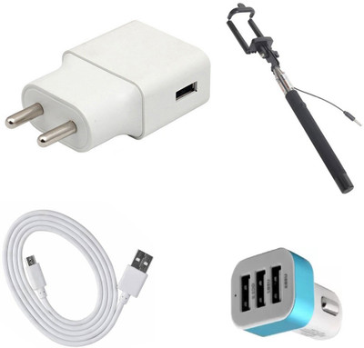 SARVIN Wall Charger Accessory Combo for OPPO A5(White)