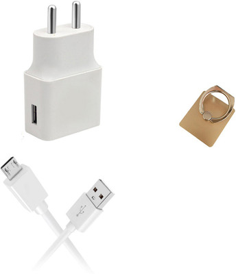 DAKRON Wall Charger Accessory Combo for OPPO F9(White)