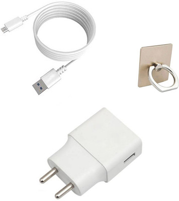 DAKRON Wall Charger Accessory Combo for Infinix Note 5(White)