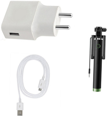 SARVIN Wall Charger Accessory Combo for Xiaomi Redmi Note 6 Pro(White)