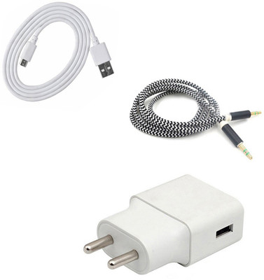 SARVIN Wall Charger Accessory Combo for Honor 7A(White)