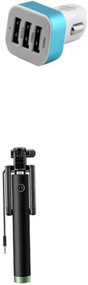 DAKRON Selfie Stick Accessory Combo for Infinix Note 5(Multicolor)