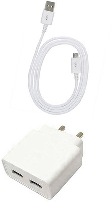 DAKRON Wall Charger Accessory Combo for Vivo V11(White)