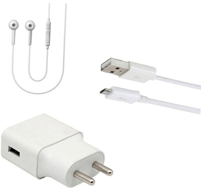 DAKRON Wall Charger Accessory Combo for Vivo V9 Pro(White)
