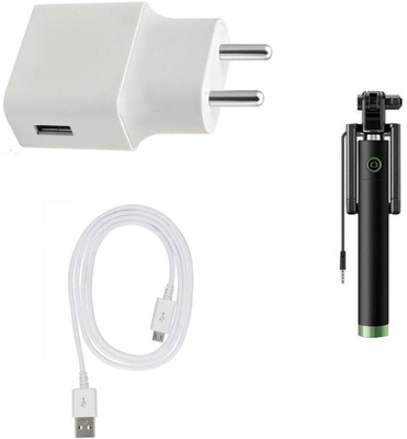 DAKRON Wall Charger Accessory Combo for Samsung Galaxy A7(White)