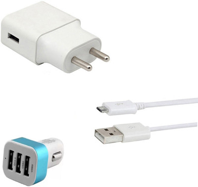 DAKRON Wall Charger Accessory Combo for Nokia 5.1(White)