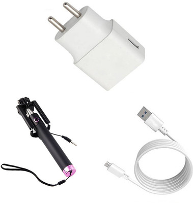 SARVIN Wall Charger Accessory Combo for Samsung Galaxy J2 Core(White)
