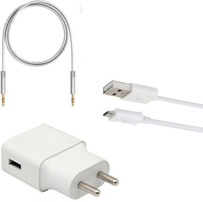SARVIN Wall Charger Accessory Combo for Samsung Galaxy A7(White)