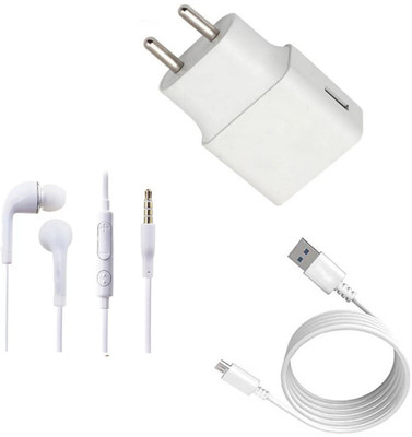 DAKRON Wall Charger Accessory Combo for Samsung Galaxy On6(White)