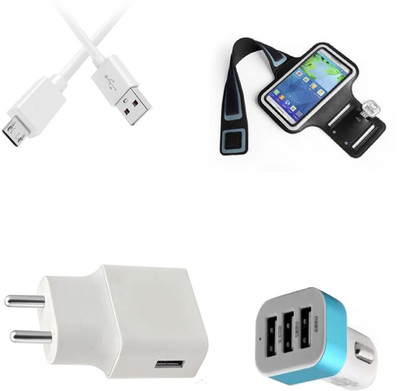 DAKRON Wall Charger Accessory Combo for Nokia 3.1(White)