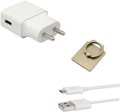 SARVIN Wall Charger Accessory Combo for Mobiistar X1 Dual(White)