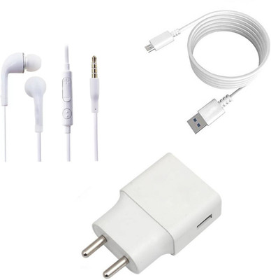 DAKRON Wall Charger Accessory Combo for OPPO F9 Pro(White)