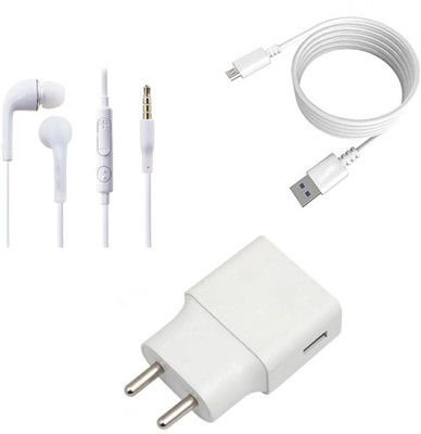 DAKRON Wall Charger Accessory Combo for Infinix Note 5(White)